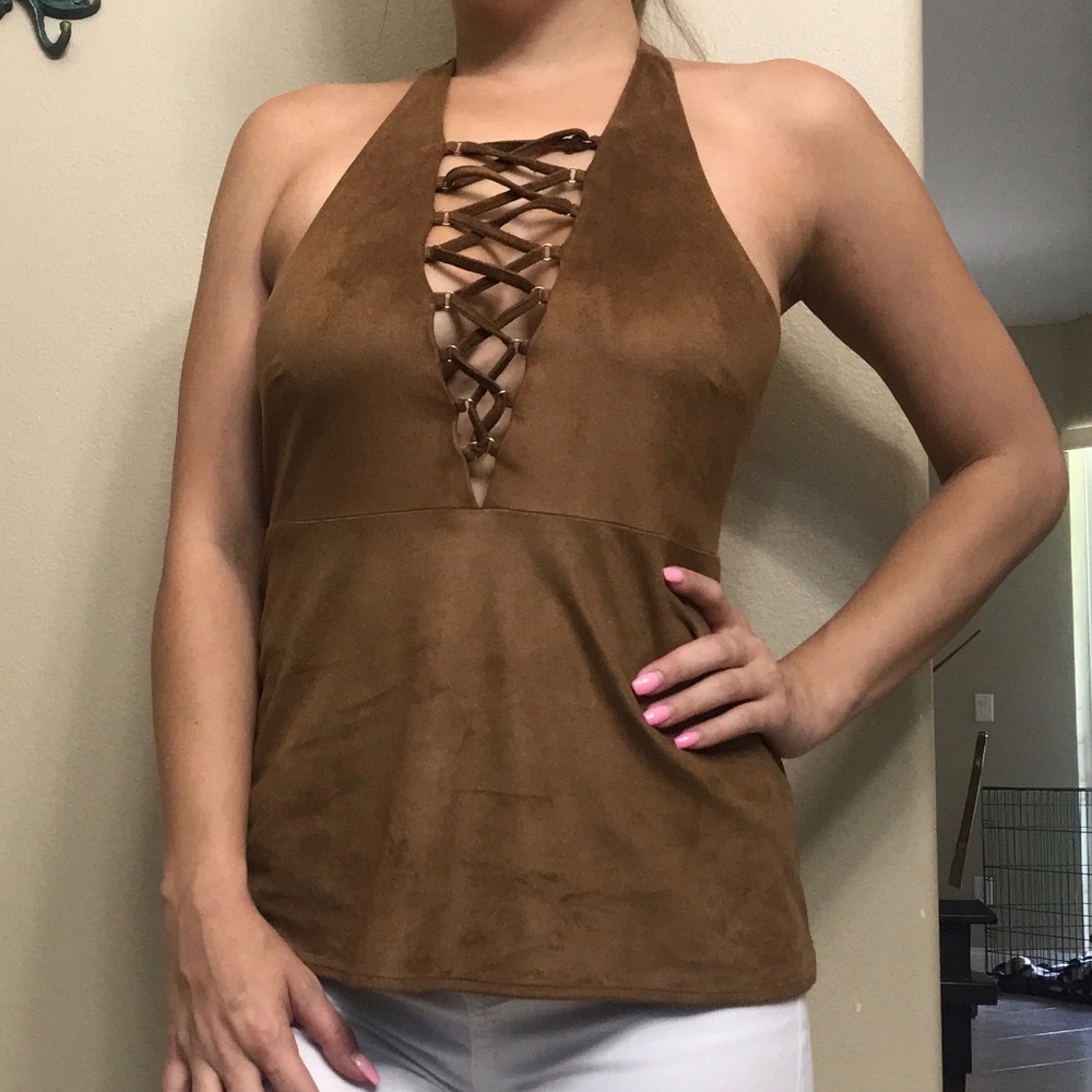 Express Brown Tank Top